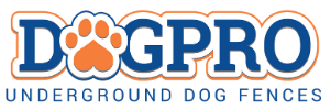 Omaha Dog Pro logo featuring their main services underground dog fence systems